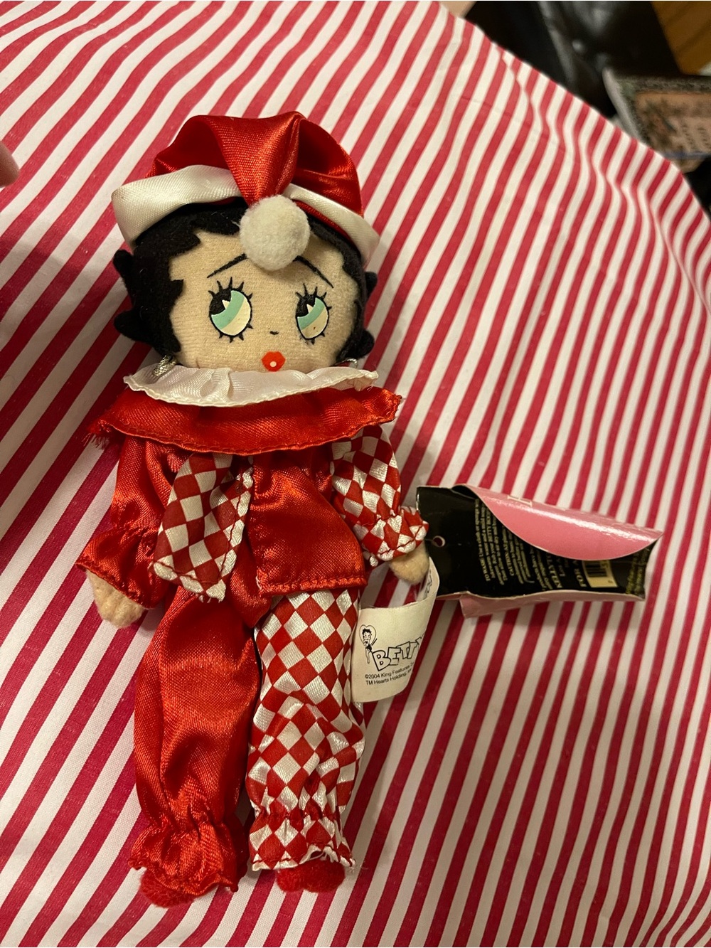 Vintage! 2004 Betty Boop Red Harlequin Kids Costume Doll